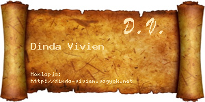 Dinda Vivien névjegykártya