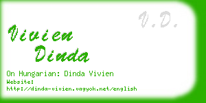 vivien dinda business card